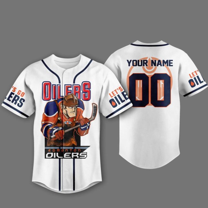 Custom Edmonton Oilers Jersey - Personalized Name & Number, Perfect Gift For Fans - Image 2