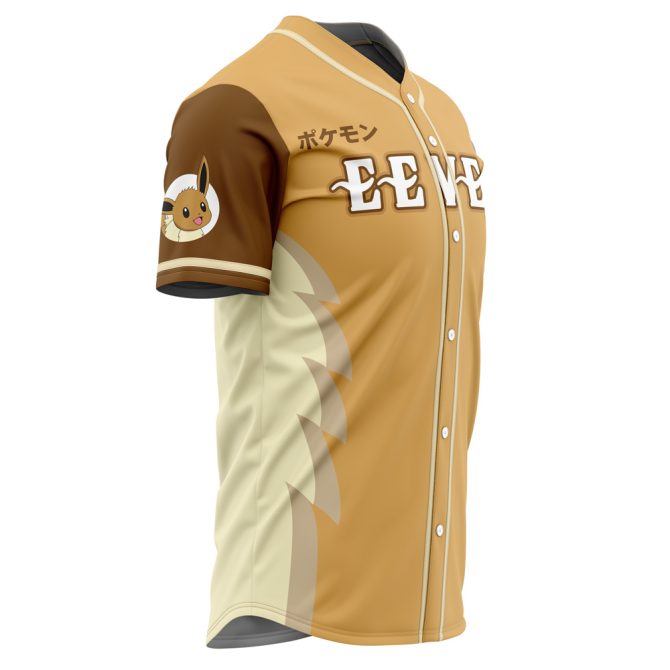 Custom Eevee Baseball Jersey – Personalized Name & Number – Perfect Gift For Pokémon Fans! - Image 4