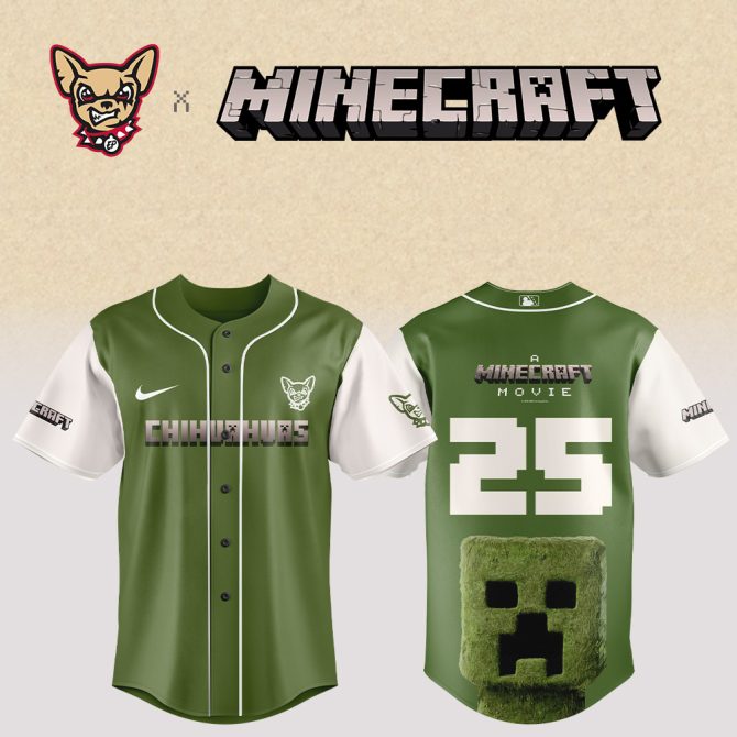 Exclusive Minecraft X Chihuahuas Baseball Jersey – Gamer Style Meets Sporty Chic!
