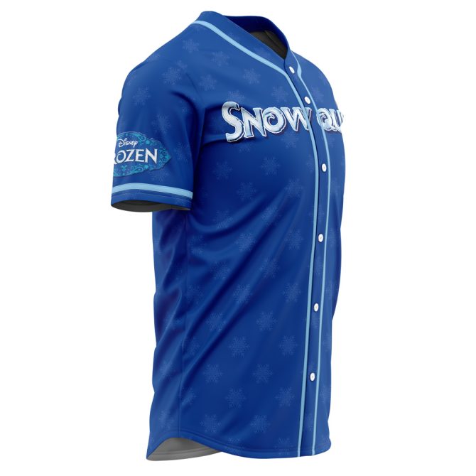 Snow Queens Blue Baseball Jersey - Stylish Frosted Design For Fans - Image 2