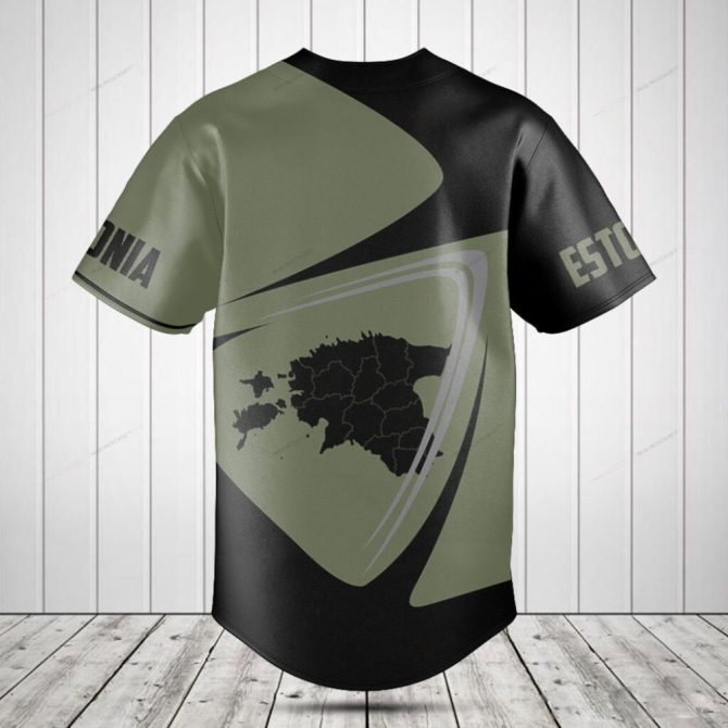 Custom Estonia Baseball Jersey - Personalized Design, High-Quality Fabric, Perfect Gift! - Image 2