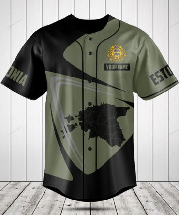 Custom Estonia Baseball Jersey - Personalized Design, High-Quality Fabric, Perfect Gift!