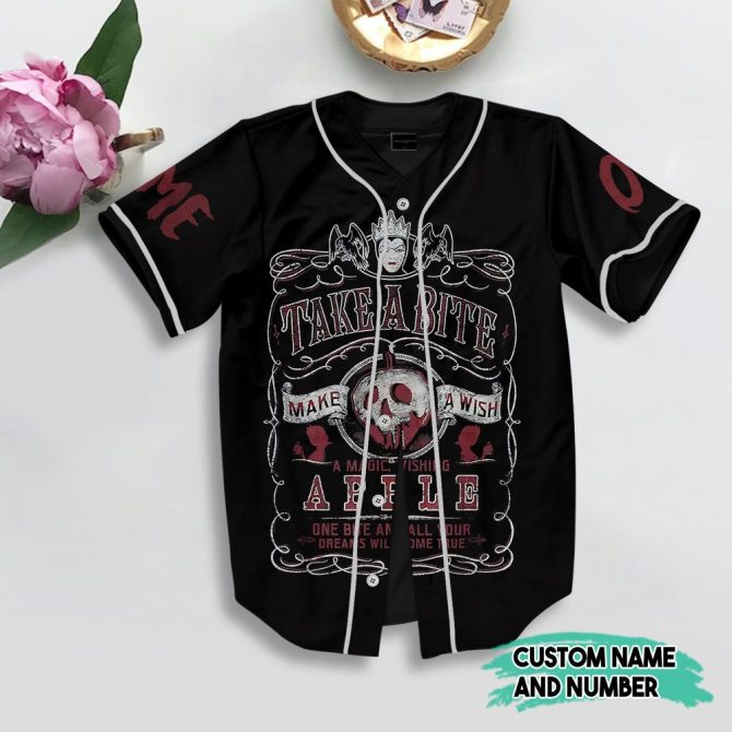 Custom Evil Queen Baseball Jersey – Unique Villain Design, Perfect Gift! - Image 5