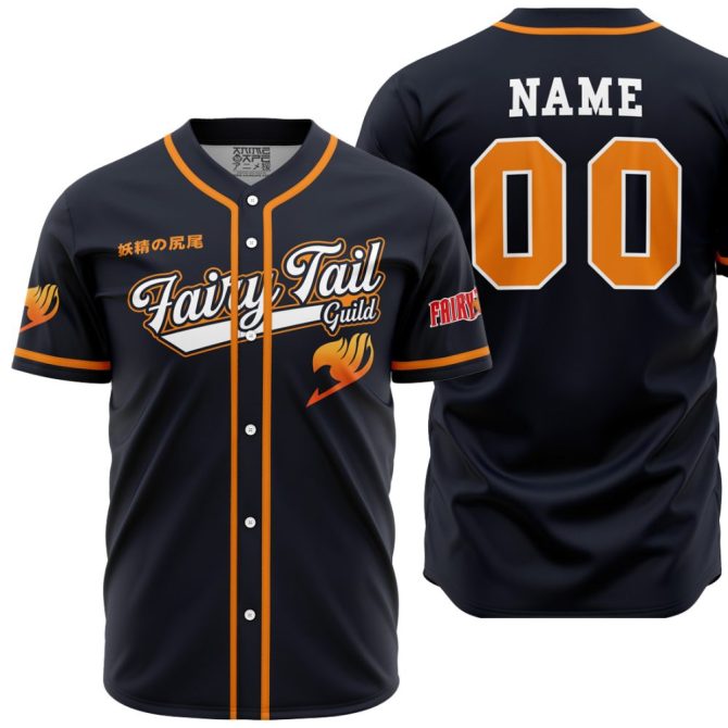 Customizable Fairy Tail Guild Baseball Jersey – Anime Fan Apparel