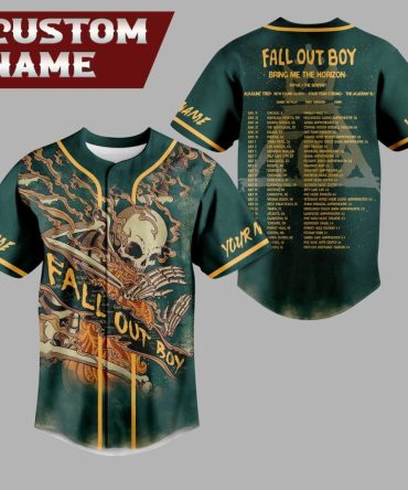 Custom Fall Out Boy Tour Jersey - Personalized Name, Unique Design Tee