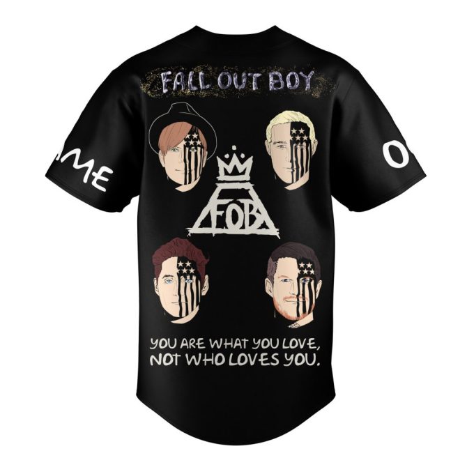 Custom Fall Out Boy Baseball Jersey - Personalized Name & Number - Unique Fan Gear - Image 3