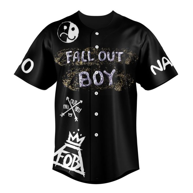 Custom Fall Out Boy Baseball Jersey - Personalized Name & Number - Unique Fan Gear - Image 2