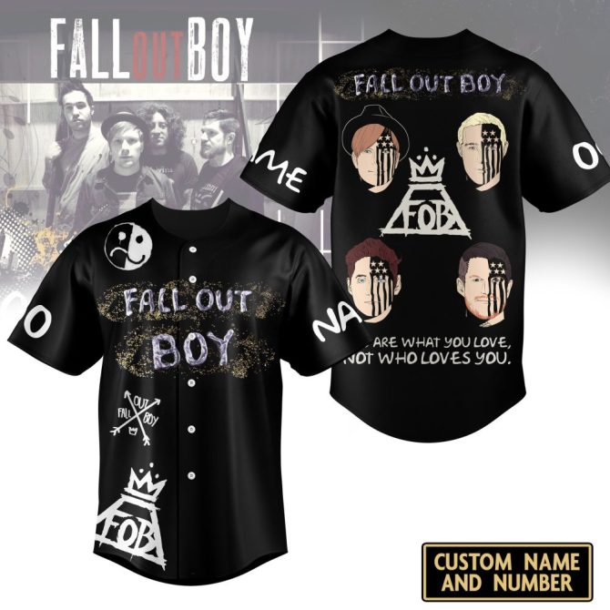 Custom Fall Out Boy Baseball Jersey - Personalized Name & Number - Unique Fan Gear