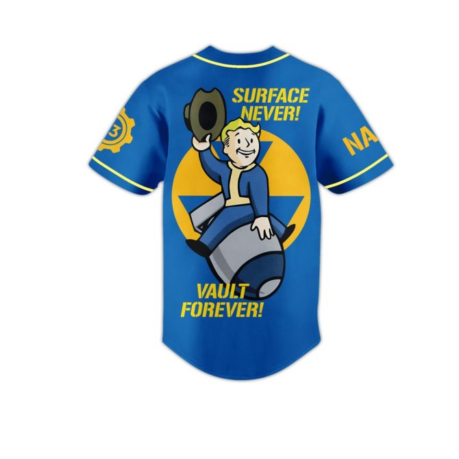 Customize Your Own Fallout Jersey – Personalized Gamer Apparel With Name & Number, Vault-Tec Inspired! - Image 3