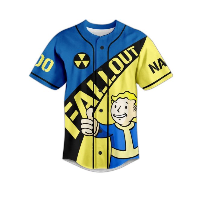 Custom Fallout Vault-Tec Jersey - Personalize Name & Number - Gamer Gift! - Image 2