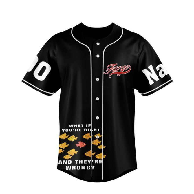 Custom Fargo 10Th Anniversary Baseball Jersey - Personalize Name & Number, Limited Edition - Image 2