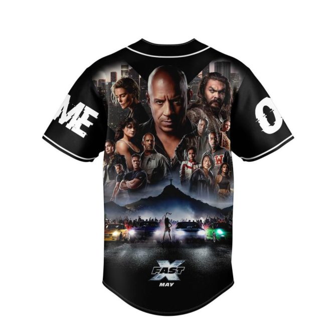 Custom Fast X Jersey – Personalized Name & Number, Movie-Themed Design - Image 3