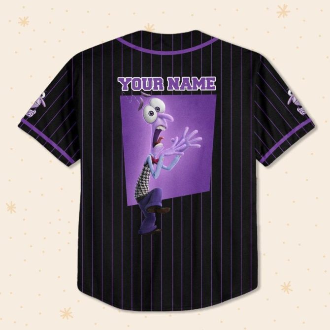 Customizable Fear Baseball Jersey - Kids/Youth/Adult , Personalize Name & Number - Image 4