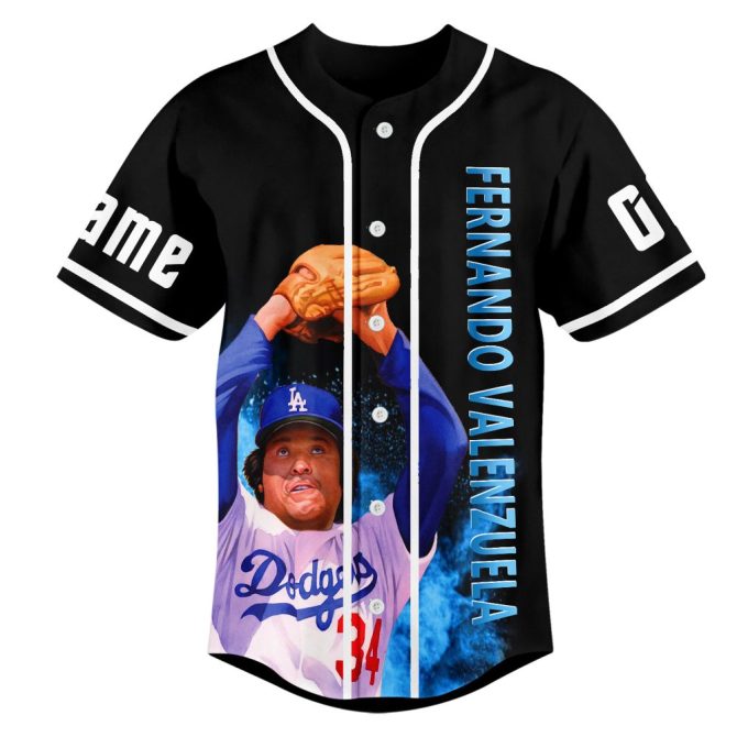 Custom Fernando Valenzuela Jersey – Personalize Name & Number For The Ultimate Tribute! - Image 2