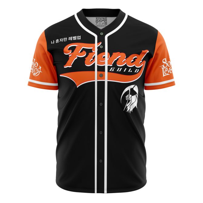 Fiend Guild Baseball Jersey – Stylish Black & Orange Sportswear