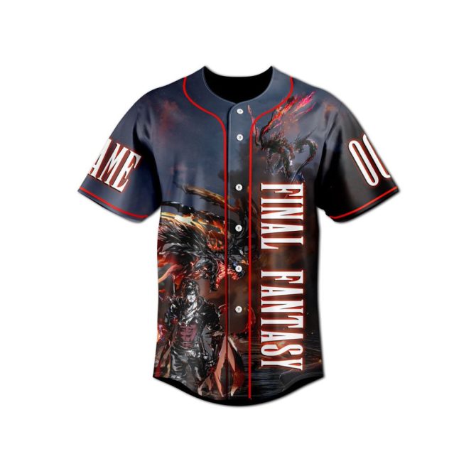 Custom Fantasy Baseball Jersey – Personalized Name & Number, Epic Gamer Design - Image 2
