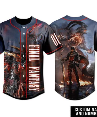 Custom Fantasy Baseball Jersey – Personalized Name & Number, Epic Gamer Design