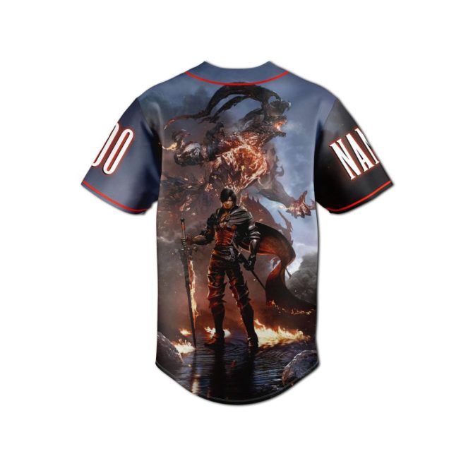 Custom Fantasy Baseball Jersey – Personalized Name & Number, Epic Gamer Design - Image 3