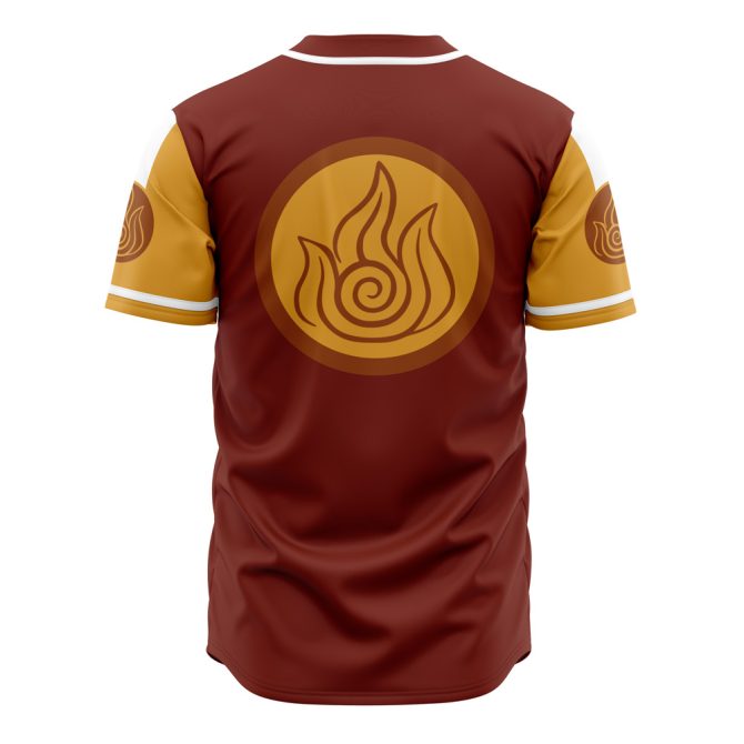 Firebenders Baseball Jersey - Stylish Anime Fan Apparel For Cosplay & Casual Wear - Image 2