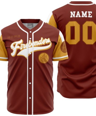 Custom Firebenders Baseball Jersey - Personalized Team Sportswear With Name & Number