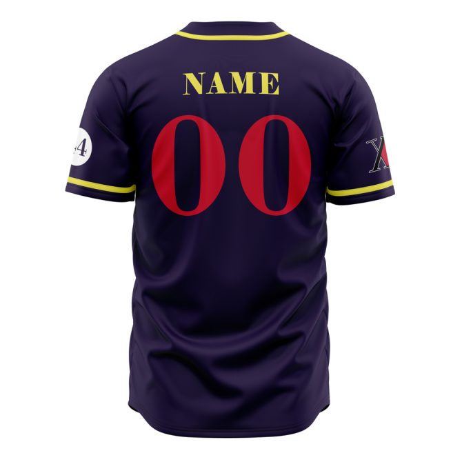 Customizable Purple Baseball Jersey – Stylish Design With Heart & Diamond Graphics - Image 3