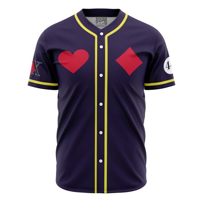 Customizable Purple Baseball Jersey – Stylish Design With Heart & Diamond Graphics - Image 2