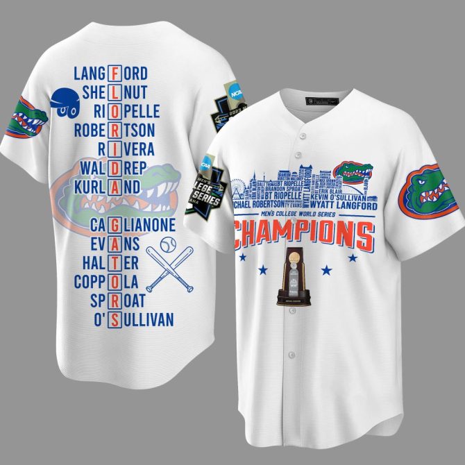 Florida Gators 2023 Baseball Jersey - Ncaa Champions Commemorative Gear - Image 2