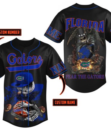 Customizable Fear The Gators Baseball Jersey – Add Your Name & Number!