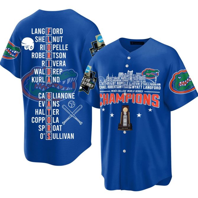 Florida Gators 2023 Baseball Jersey - Ncaa Champions Commemorative Gear - Image 3