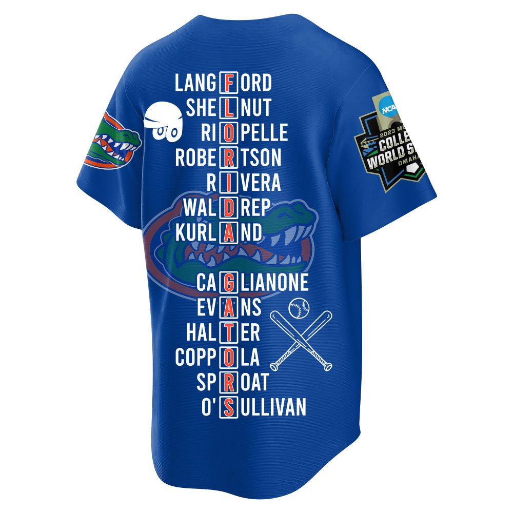2023 Florida Gators Baseball Champions Jersey - Celebrate Victory In Style! - Image 8