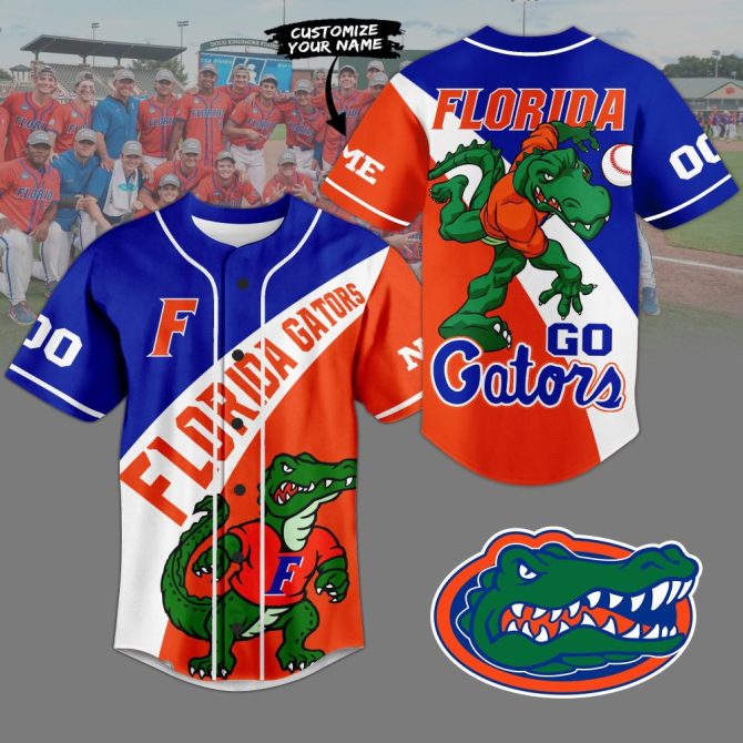 Customize Your Florida Gators Baseball Jersey - Vibrant Alligator Design, Perfect For Fans!