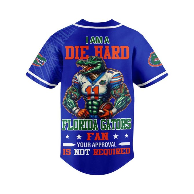 Florida Gators Die Hard Fan Jersey - Bold Alligator Design, Perfect Sports Apparel For Game Day! - Image 3
