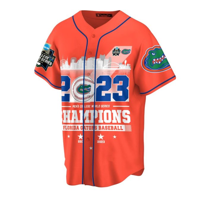 Florida Gators 2023 Champions Baseball Jersey – Celebrate Victory In Style! - Image 5