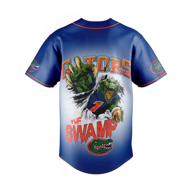 Florida Gators Baseball Jersey - Officially Licensed Swamp Design, Orange & Blue, Unisex Sports Fan Apparel - Image 3