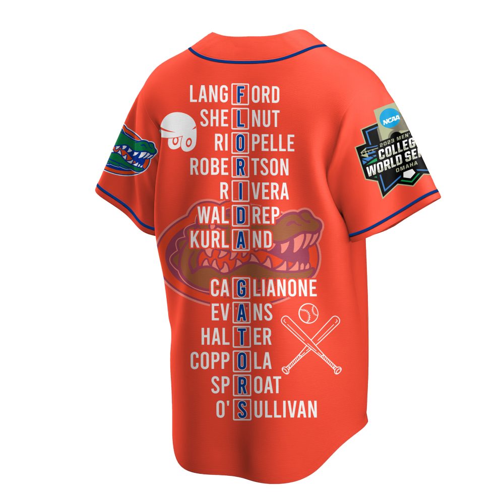2023 Florida Gators Baseball Champions Jersey - Celebrate Victory In Style! - Image 6