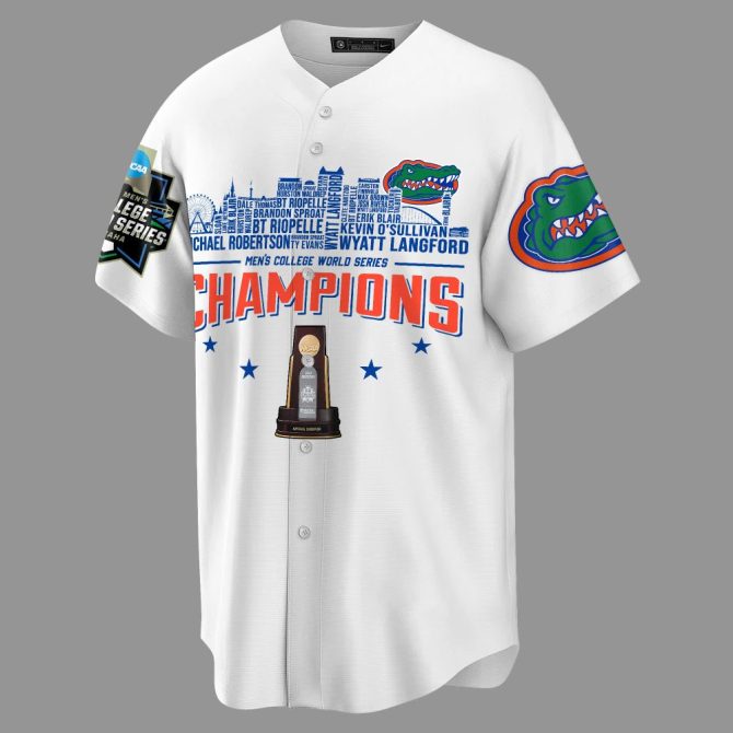 Florida Gators 2023 Baseball Jersey - Ncaa Champions Commemorative Gear - Image 7