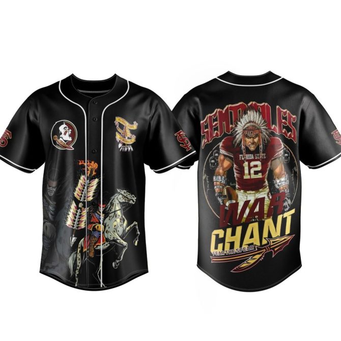 Fsu Seminoles War Chant Jersey - Unique Graphic Sports Fan Apparel