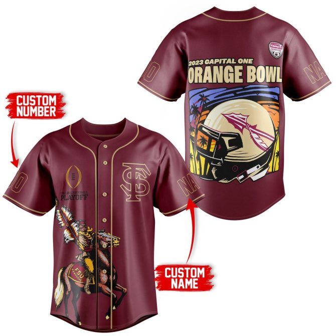 Customizable 2023 Orange Bowl Jersey - Add Your Name & Number - Perfect For Fans!