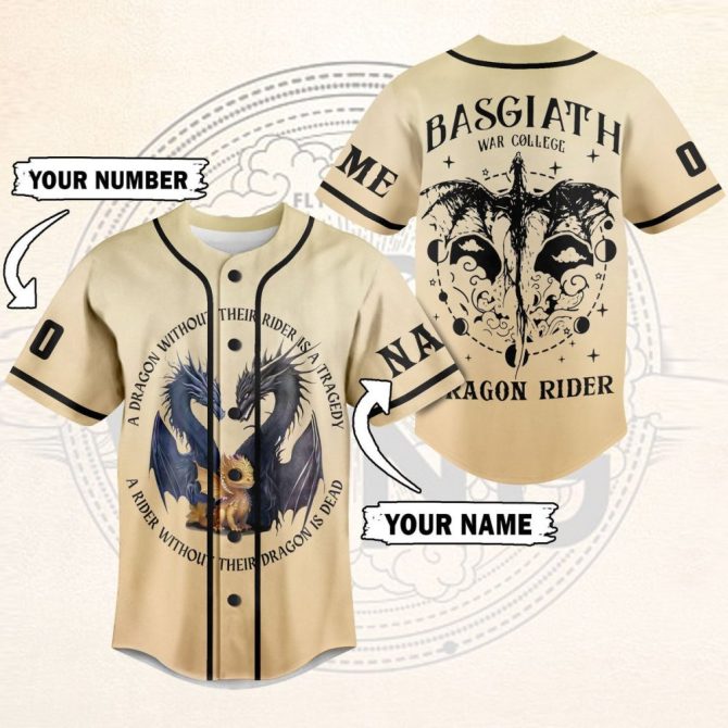Custom Dragon Rider Jersey - Personalized Name & Number - Unique Fantasy Apparel