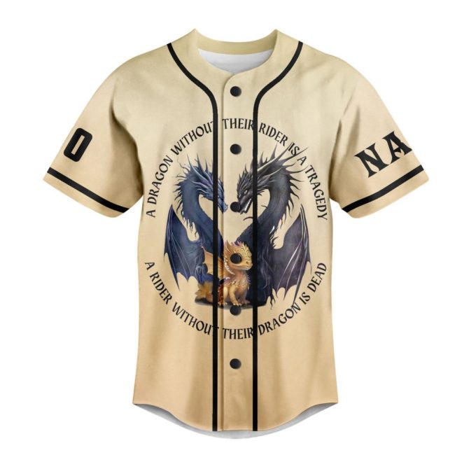 Custom Dragon Rider Jersey - Personalized Name & Number - Unique Fantasy Apparel - Image 2