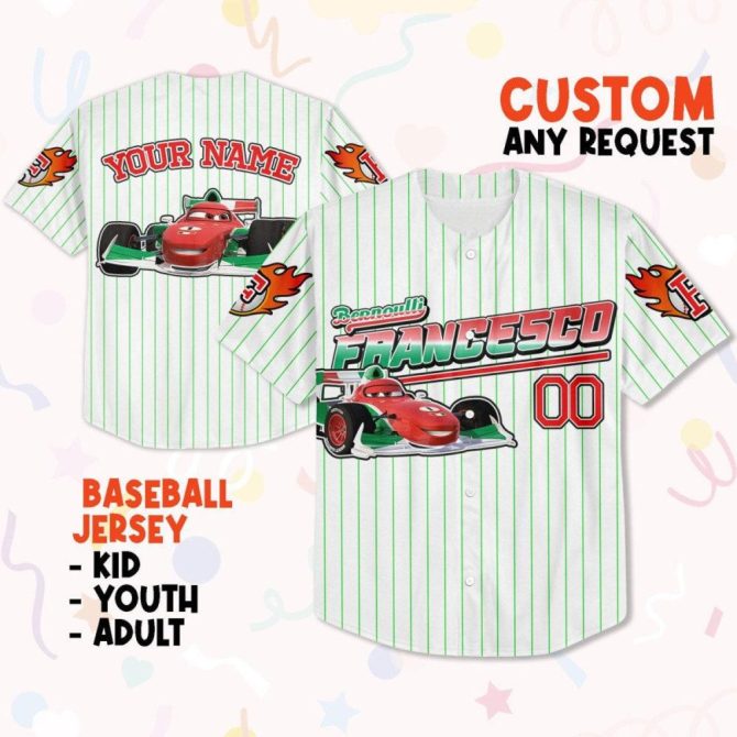 Custom Name Baseball Jersey - Kids, Youth, Adult Sizes - Personalized Sports Shirt Gift - Image 2