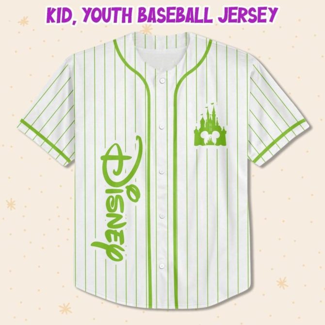 Customizable Disney Baseball Jersey For Kids/Youth/Adults – Add Your Name! - Image 3