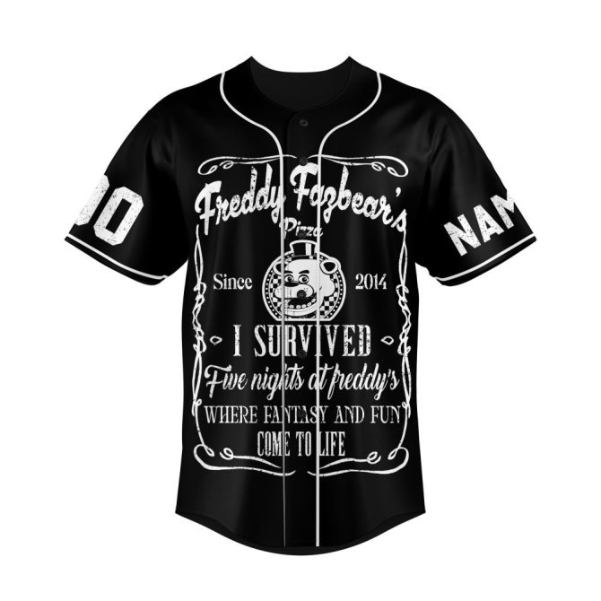 Custom Five Nights Game Jersey - Personalize Name & Number - Perfect Gift For Fans! - Image 2
