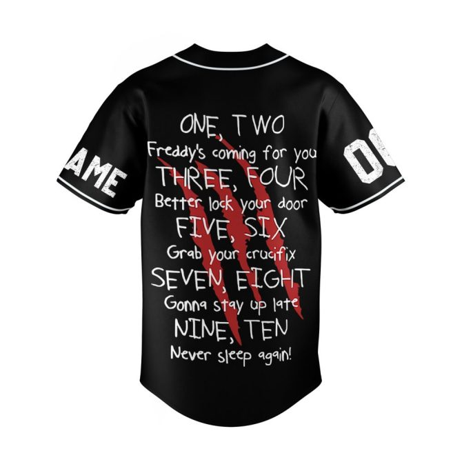 Custom Five Nights Game Jersey - Personalize Name & Number - Perfect Gift For Fans! - Image 3