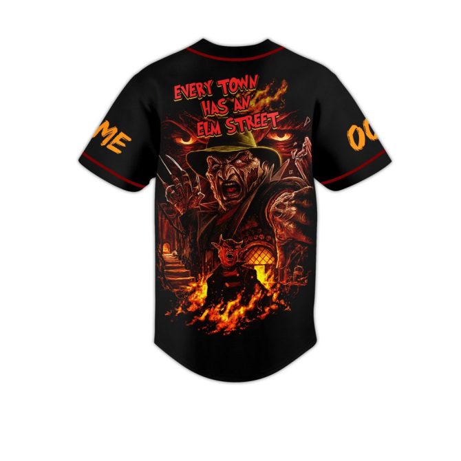 Custom Freddy Krueger Jersey - Personalized Name & Number - Horror Fan Essential - Image 3