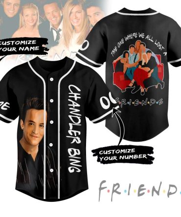 Customizable 'Friends' Baseball Jersey - Add Your Name & Number - Perfect For Fans!