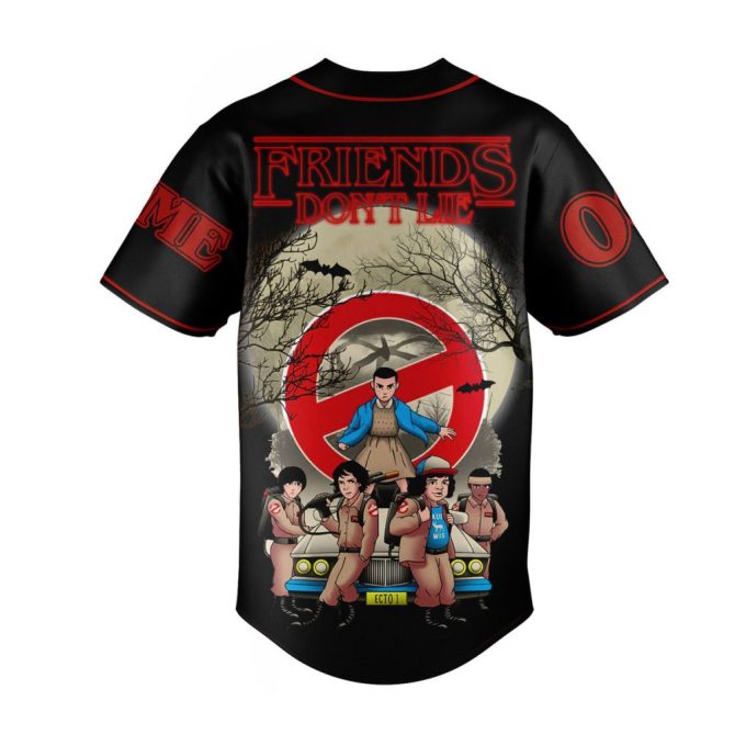 Customize Your Own Stranger Things Baseball Jersey - Friends Don'T Lie Edition! - Image 2
