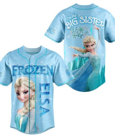 Frozen Elsa 'Big Sister' Baseball Jersey - Kids' Disney Princess Shirt