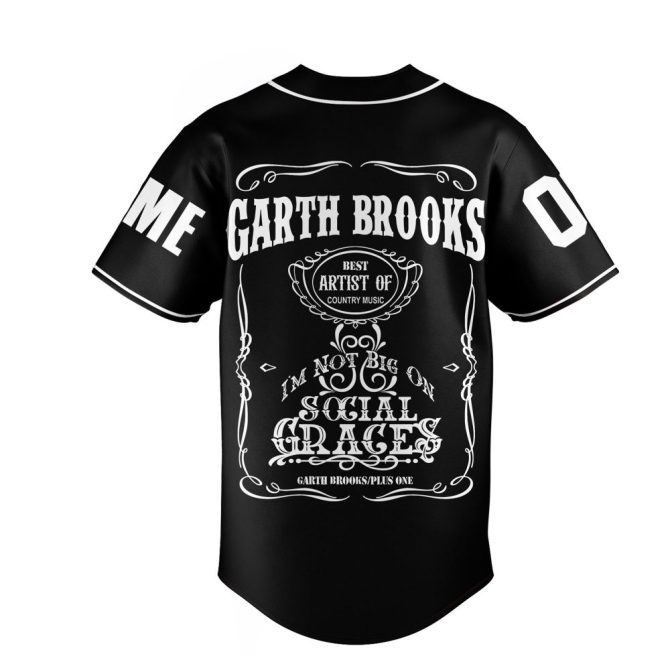 Custom Garth Brooks Baseball Jersey – Personalize Your Name & Number – Unique Music Fan Gift - Image 3