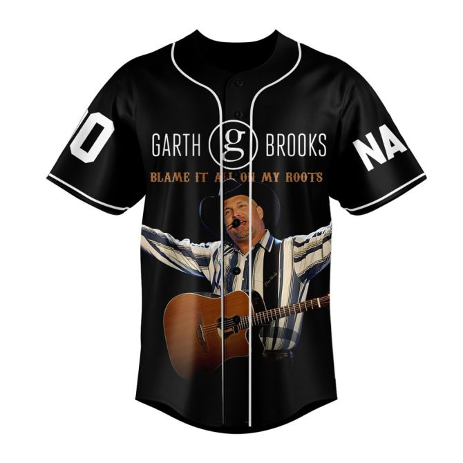 Custom Garth Brooks Baseball Jersey – Personalize Your Name & Number – Unique Music Fan Gift - Image 2